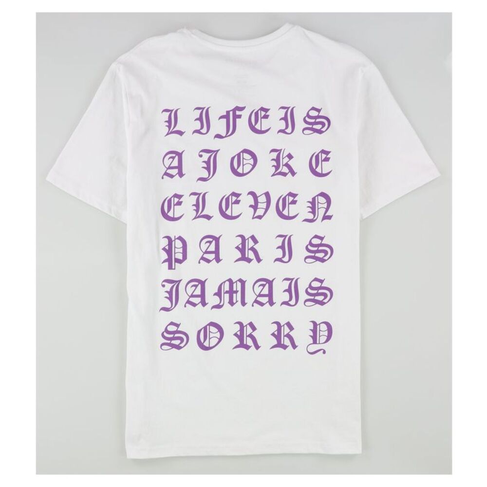 Elevenparis Mens Jamals Sorrd Graphic T-Shirt, White, S, Dm View 2